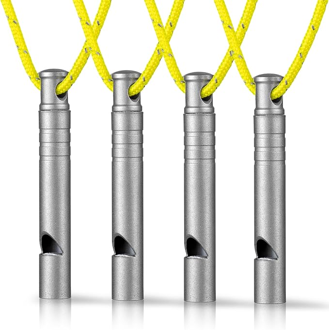 TISUR Titanium Emergency Whistle, 120db Safety Whistle by TISUR