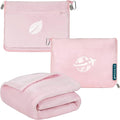 PAVILIA Travel Blanket and Pillow, Arms Opening Airplane Blankets by PAVILIA
