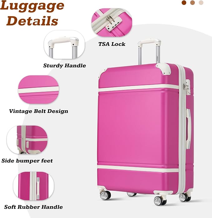 Merax Suitcase Set 24 inches Expandable Luggage - Image 3