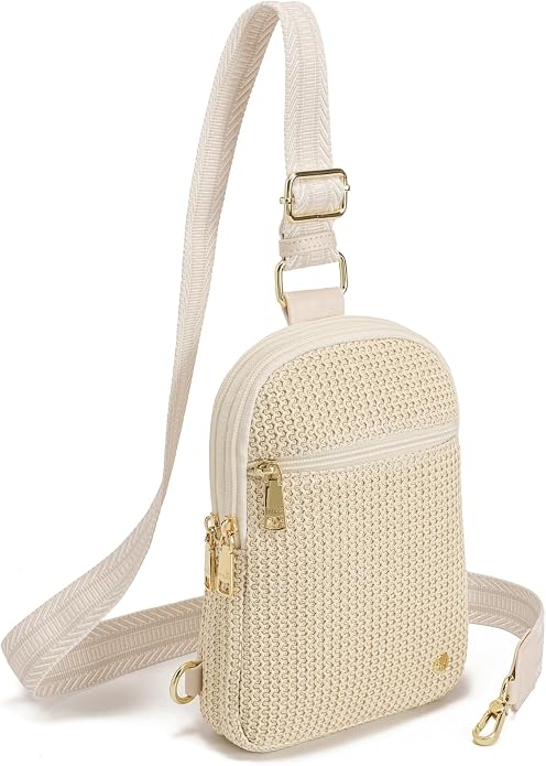 Haytijoe Summer Straw Purse Small Sling Bag RFID Blocking Crossbody Bags by Haytijoe