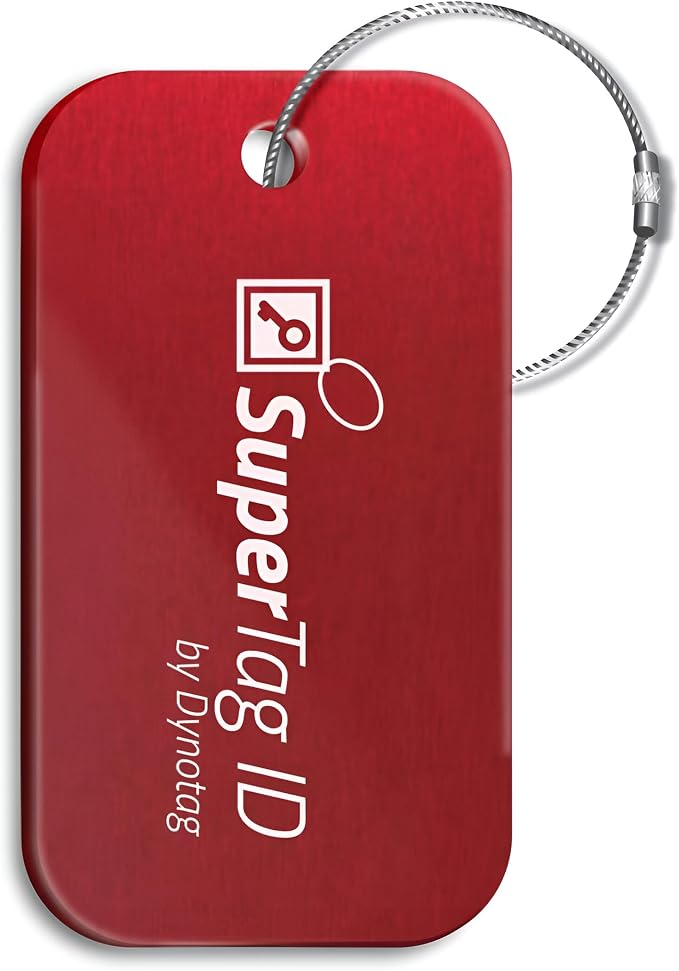 Dynotag® Sentry Series Solid Metal Web Enabled Smart Luggage Tag ID + Steel Loop - Image 3