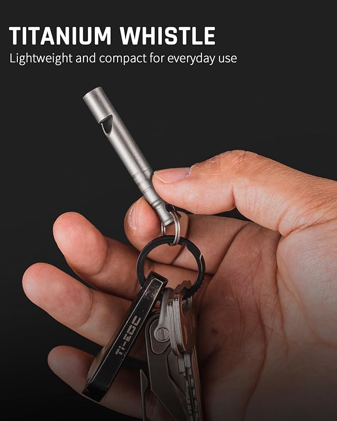 TISUR Titanium Emergency Whistle, 120db Safety Whistle - Image 5