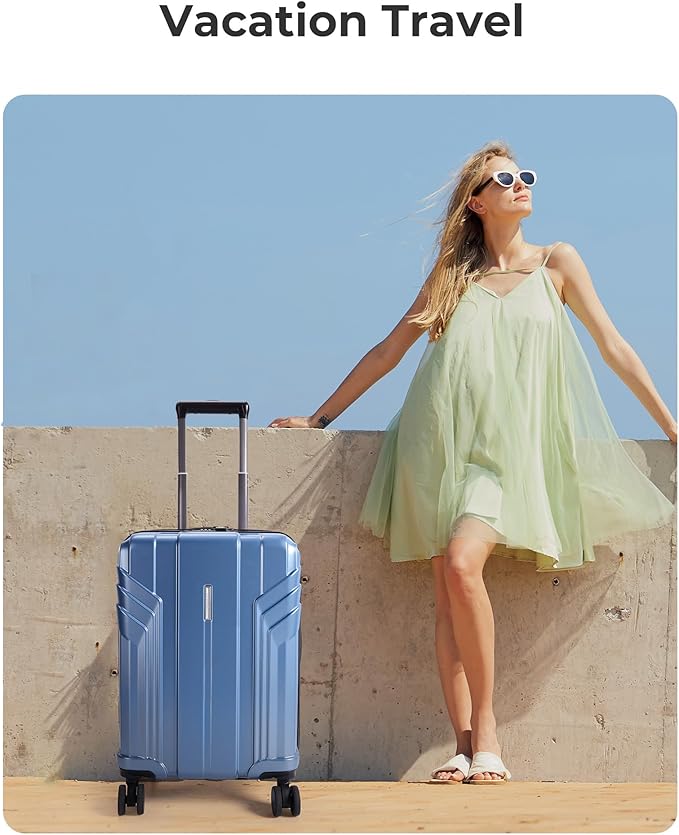 BAGSMART Expandable Carry On Luggage 22x14x9 Airline Approved, 1OO% PC - Image 2