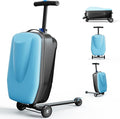 Scooter Hardshell Kids' Luggage, Foldable Carry on Kids Suitcase by DISHUP