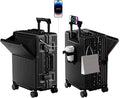 Zipperless Luggage, Polycarbonate Aluminum Hardshell, Expandable Carry-On by cycyCarry