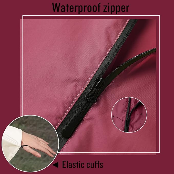 SaphiRose Unisex Rain Poncho Hooded Waterproof Raincoat - Image 4