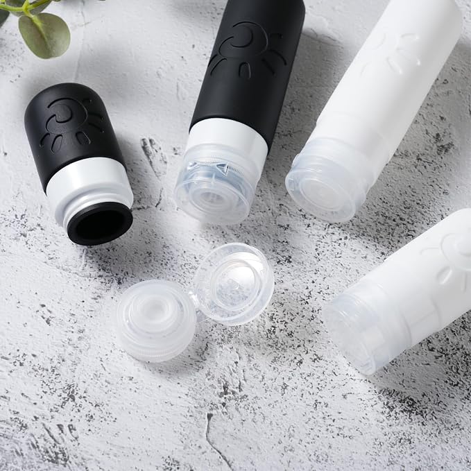 18 Pack travel Bottles for Toiletries, TSA Approved Silicone Travel Containers - Image 3