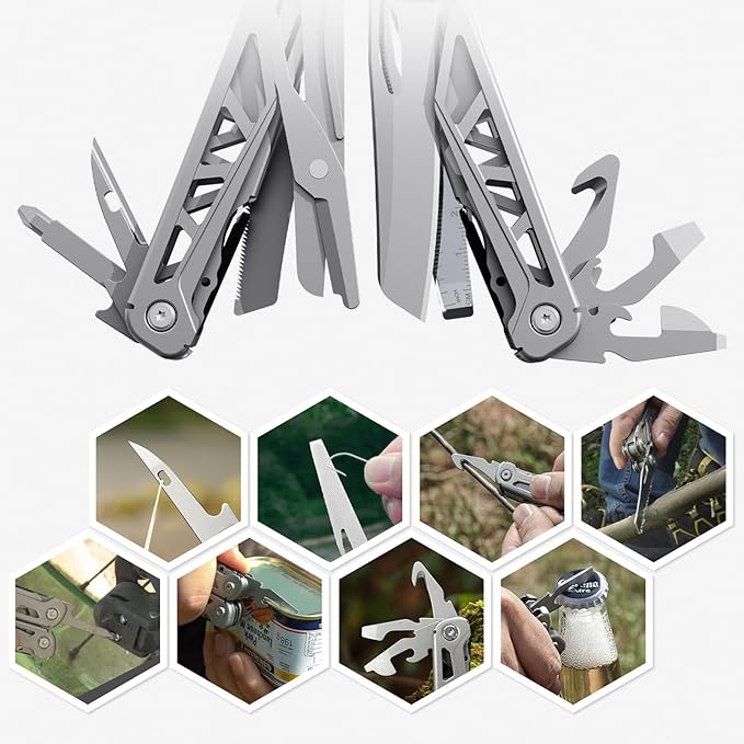 Multitool, 17-in-1 Stainless Steel Multi Tool Pliers - Image 5
