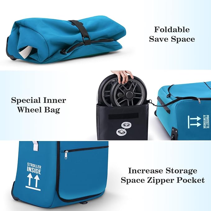 Stroller Bag for Airplane, Stroller Travel Bag Compatible - Image 6