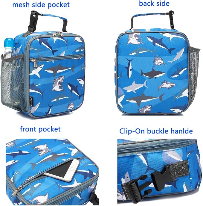 FlowFly Kids Lunch box Insulated Soft Bag Mini Cooler Back to School Thermal - Image 4