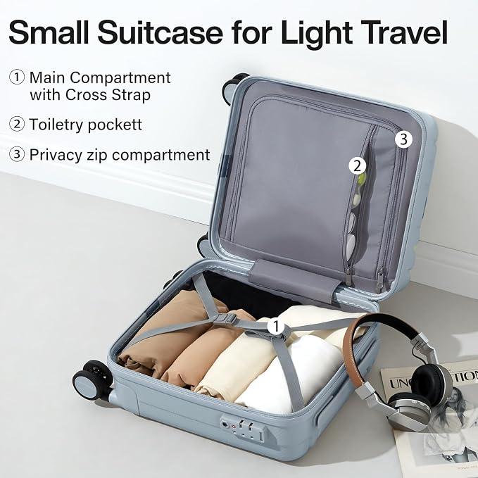 Hanke 14 Inch Underseat Carry On Luggage - Image 5