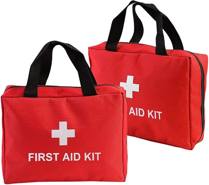 AOUTACC 2 Pack Nylon First Aid Empty Kit, Compact and Lightweight First Aid Bag by AOUTACC