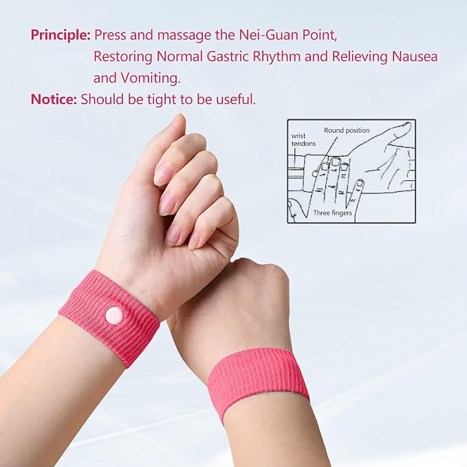 Motion Sickness Wristband, Anti-Nausea Acupressure Wrist Band - Image 3
