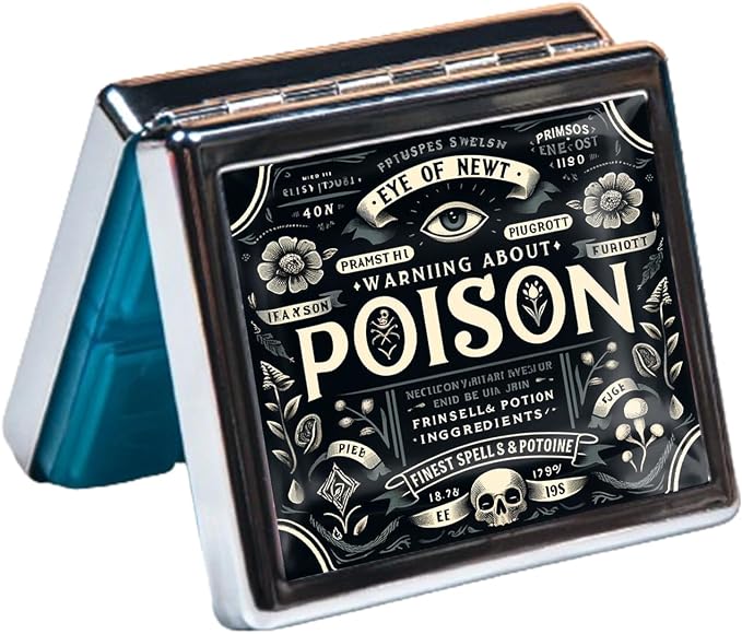 Cute and Portable Metal Pill Organizer – 8 Compartments, Elegant Chrome Finish - Image 4