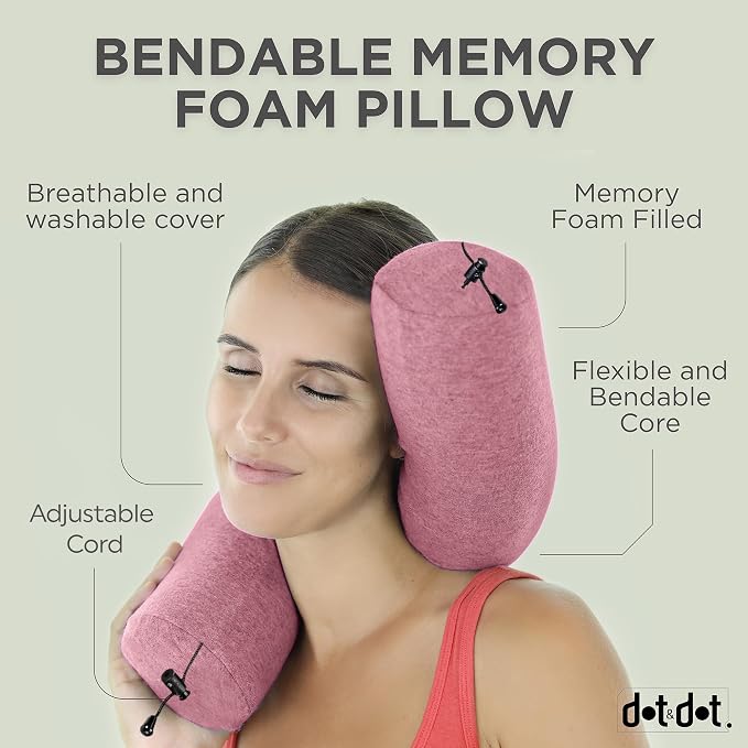 Dot&Dot Twist Memory Foam Travel Pillow - Image 3