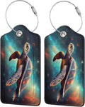 Sea Turtle Leather Luggage Tag by Ovitssrk