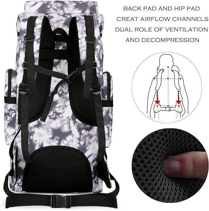 Hiking Backpack for Men 70L/100L Camping Backpack Military Rucksack Molle 3 - Image 4