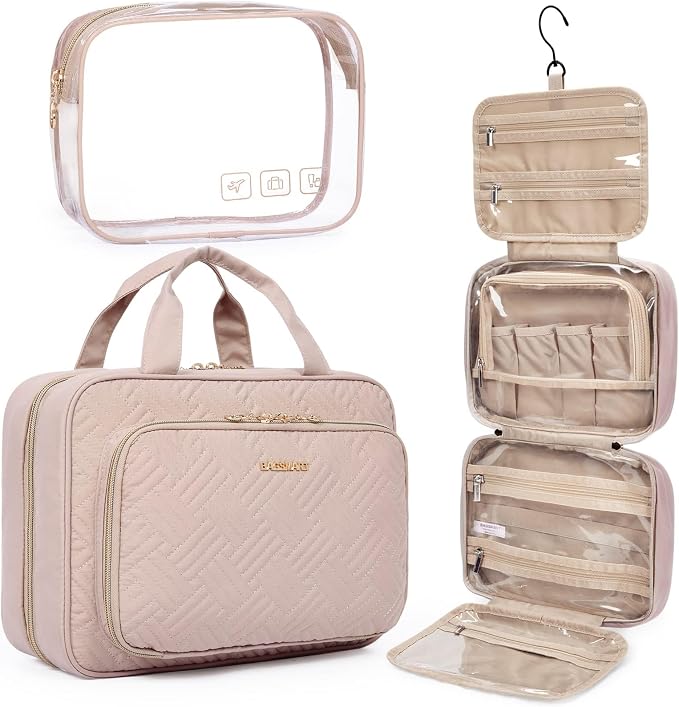 BAGSMART Toiletry Bag Hanging Travel Makeup Organizer by BAGSMART