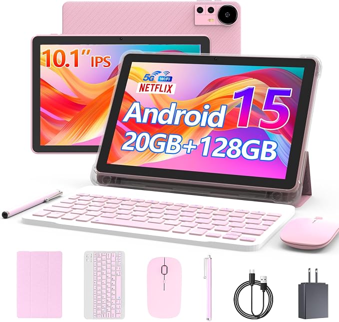 Android 15 Tablet 10 Inch, 20GB RAM+128GB ROM/2TB Expandable, 2 in 1 Tablets by CUPEISI