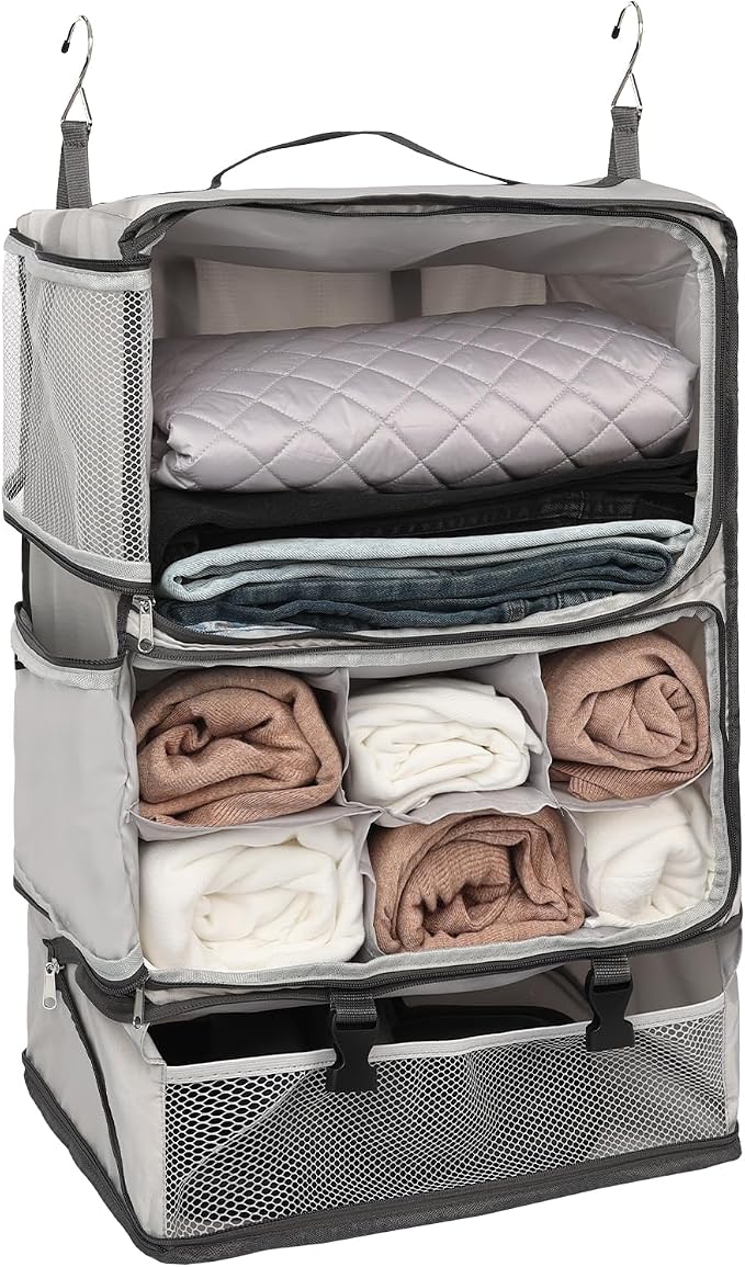 TABITORA Travel Portable Hanging Shelves Closet Organizer Packing Luggage by TABITORA%EF%BC%9ANewStart%EF%BC%8CNewLife