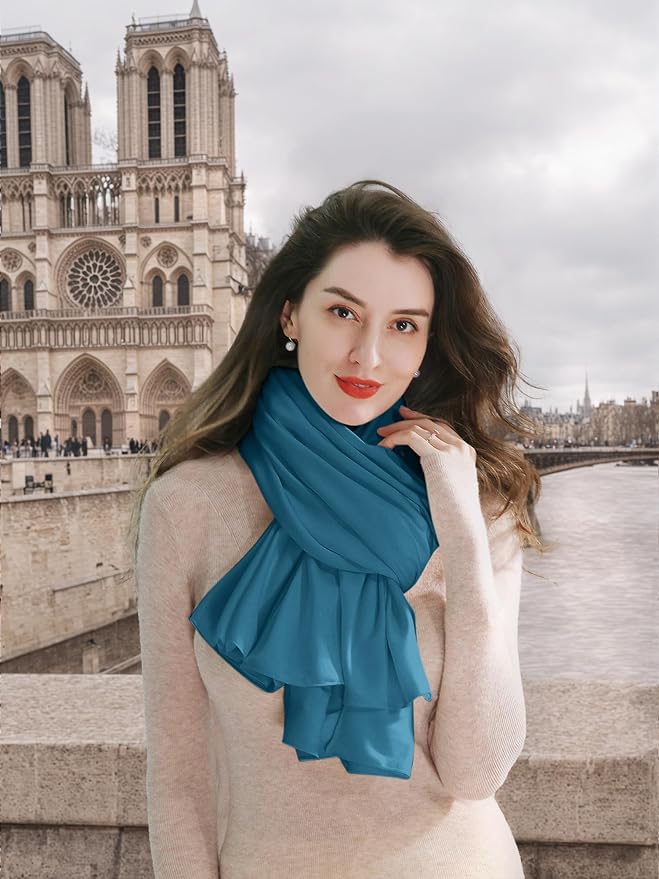 VENVSBEE Shawl Wraps for Women, Travel Scarf Soft Blanket Wrap Pashmina Travel - Image 3