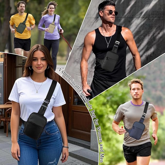 VADOO Mini Sling Bag for Men Women, Small Crossbody Bag - Image 5