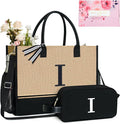 TOPDesign Personalized Initial Canvas Tote Bag, by TOPDesign