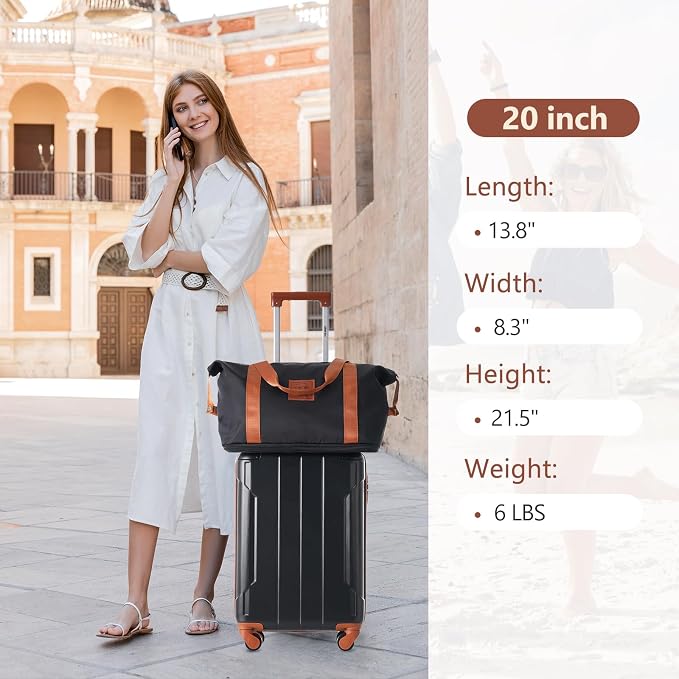 Merax Luggage Set 3 Piece Carry on Luggage, Lightweight Durable Suitcases - Image 7