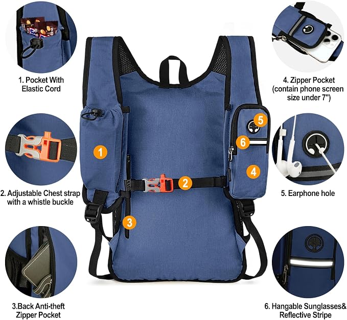 Seektop 15L Small Hiking Backpack - Image 3