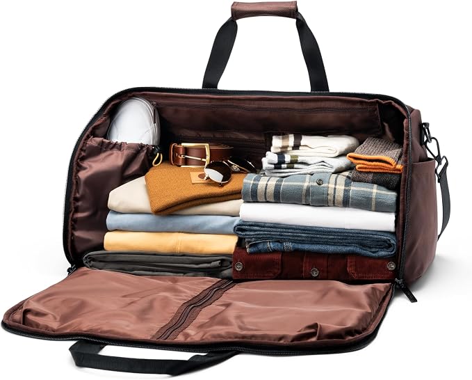 Halfday Convertible 2-in-1 Premium Garment Duffel Weekender Bag 45L | - Image 2