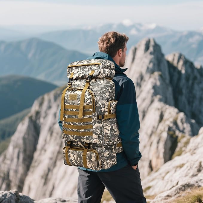 80L 2Pcs Hiking Backpack for Men - Image 2