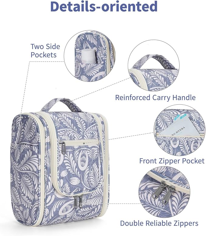 Narwey Small Hanging Toiletry Bag Women Travel Makeup Bag Organizer Toiletries - Image 6