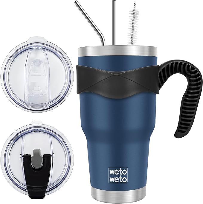 WETOWETO 30 oz Tumbler Stainless Steel Vacuum Insulated Coffee Cup by Wetoweto