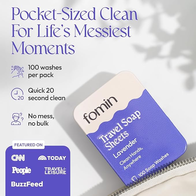 FOMIN - Antibacterial Paper Soap Sheets Tin - Image 5