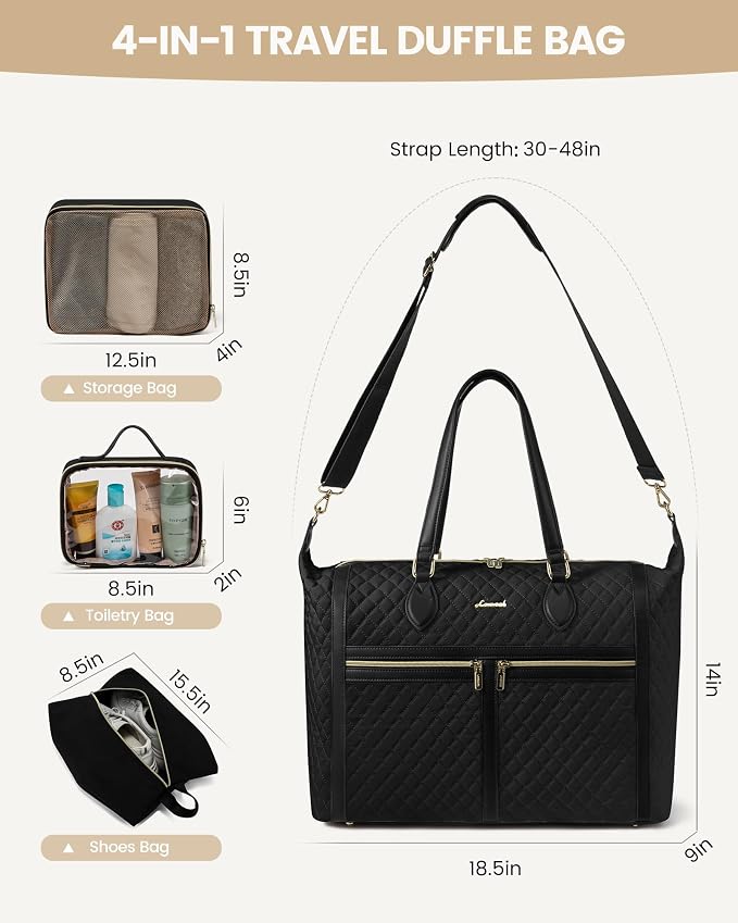 LOVEVOOK 4-in-1 Travel Weekender - Image 2