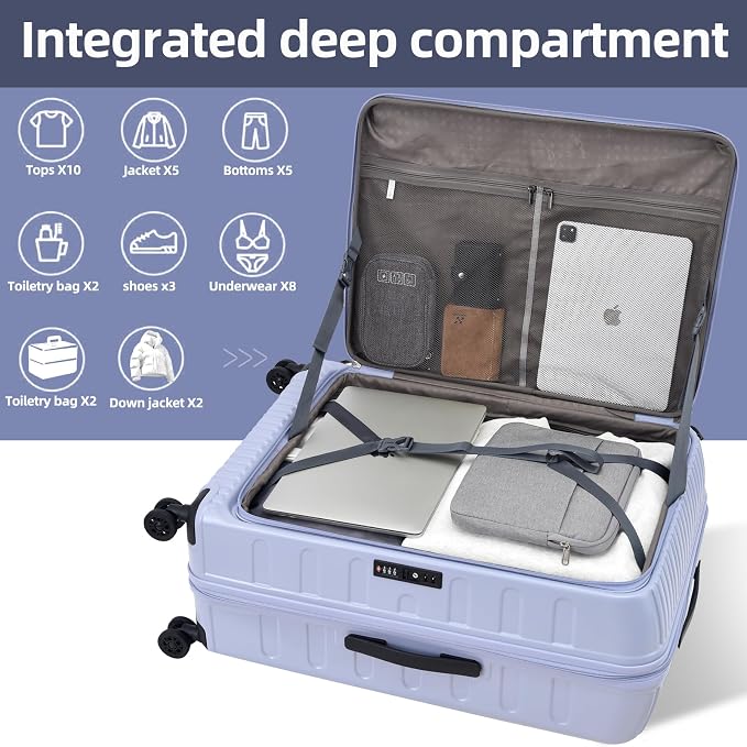 2 Pieces 19/29 Luggage Sets, 19 Inch Carry On Luggage - Image 5