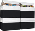 Large 22 Quart Linen Fabric Foldable Storage Bin Cube Organizer Basket by Bagnizer
