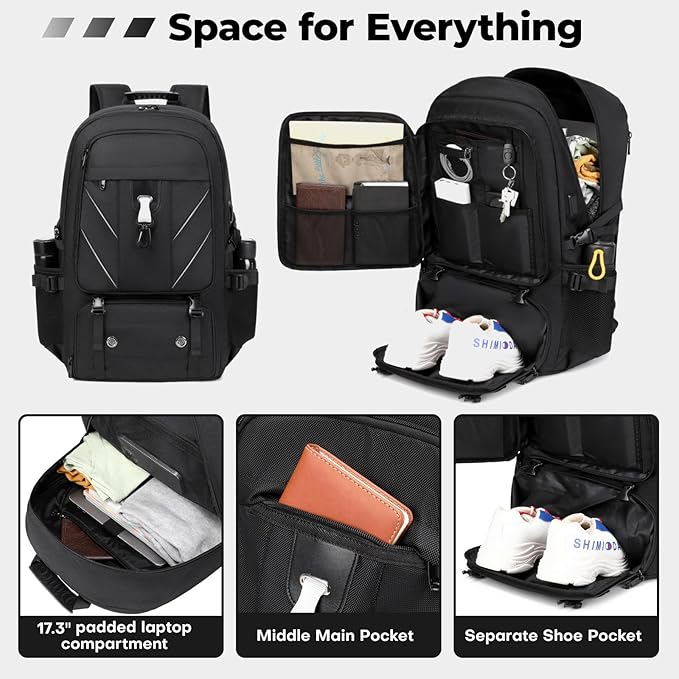 17.3 Inch Travel Laptop Backpack - Image 5