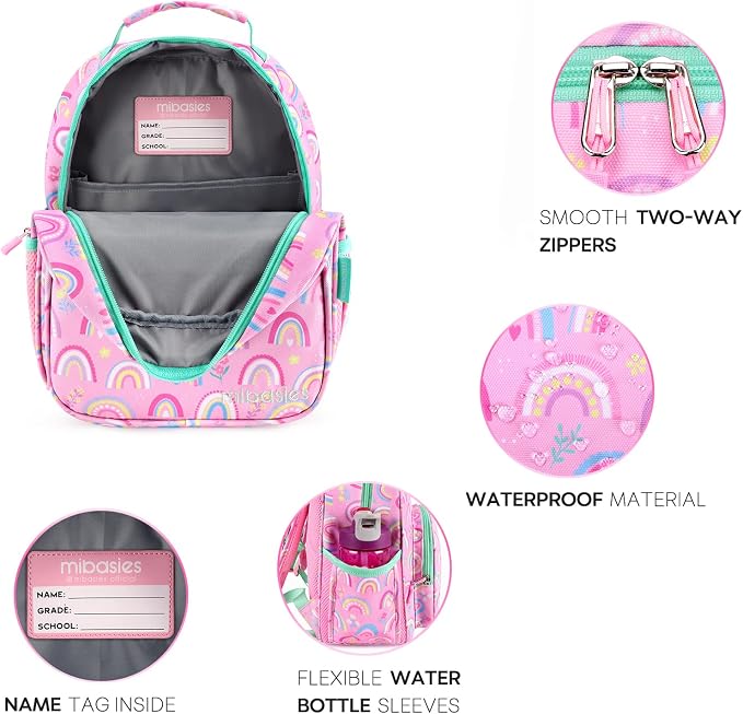 mibasies Toddler Backpack for Girls 2-4: Cute Kids Backpacks for Girls - Image 5