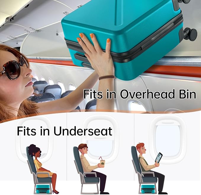 MILADA Underseat Carry On Luggage - Image 2
