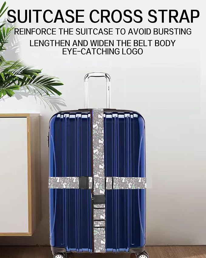 Luggage Straps for Suitcases, Adjustable Travel Belt, Durable Wide Luggage Strap - Image 4
