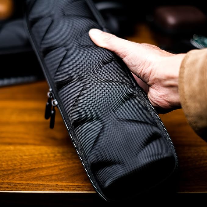 5 slots Hard men's watch travel case, Portable zipper storage organizer box - Image 7
