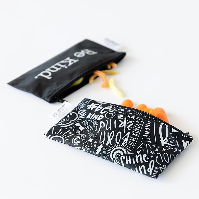 Bumkins Reusable Snack Bags, for Kids School Lunch and for Adults Portion - Image 2