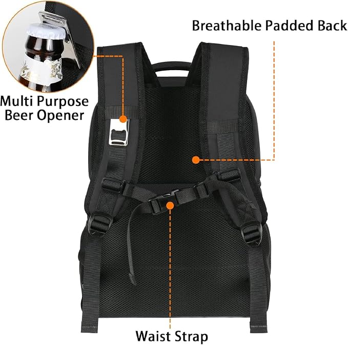 MATEIN Cooler Backpack, 26 Cans Insulated Lunch Backpack - Image 4