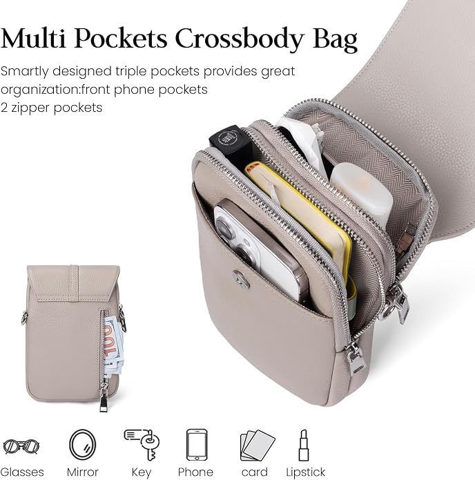 befen Genuine Leather Small Crossbody Bags - Image 4