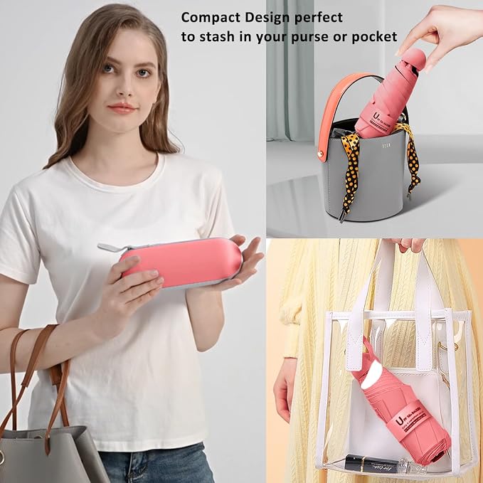 BAODINI Travel Mini Umbrella for Purse - Image 5