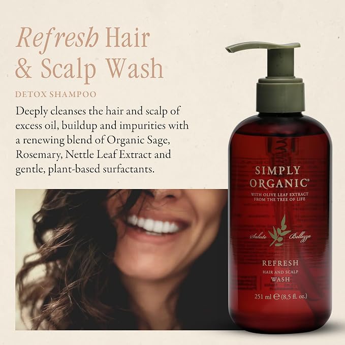 SIMPLY ORGANIC Hair Detox Clarifying Shampoo Scalp Wash, Made in Italy - Image 2