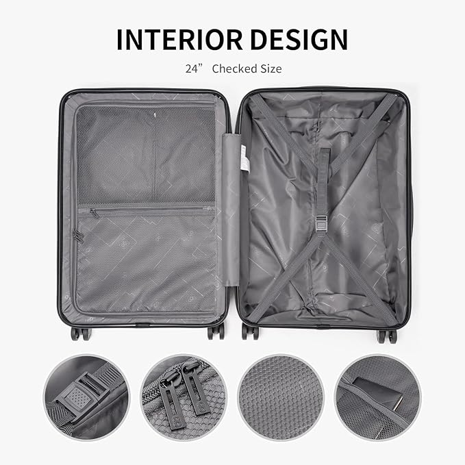 LEVEL8 Grace Luggage Sets Hardshell Suitcase - Image 4