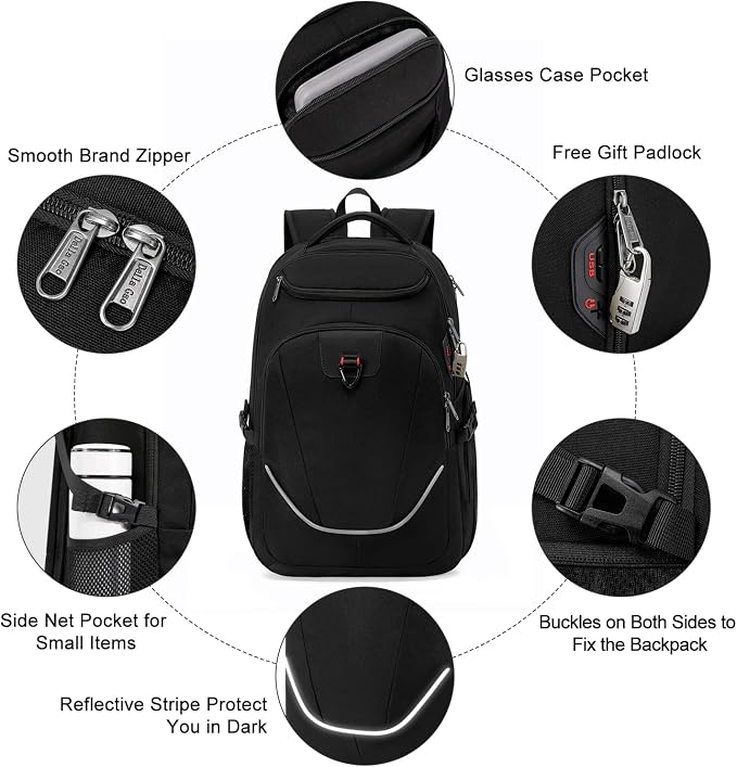 Travel Laptop Backpack, Anti Theft Backpack - Image 7