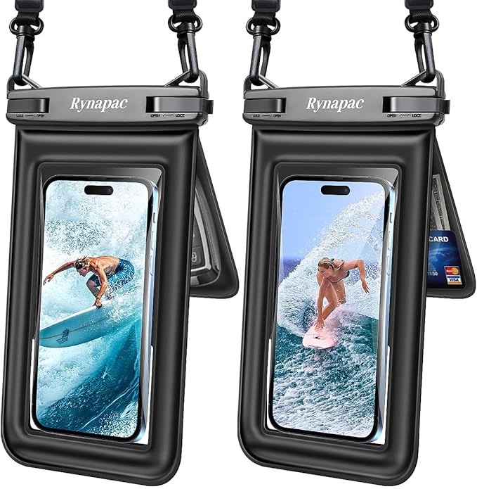 Waterproof Phone Pouch Floating, Double Bags Waterproof Phone Case by Rynapac